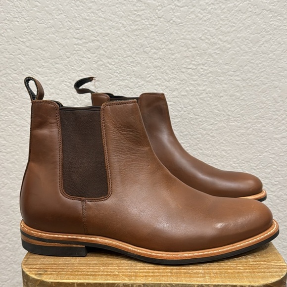 Nisolo Marco All Weather Brown Leather Chelsea Boots Size 12.5 - Picture 1 of 7